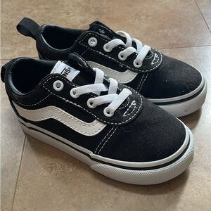 Vans Toddler Black and White Sneakers Classic Style